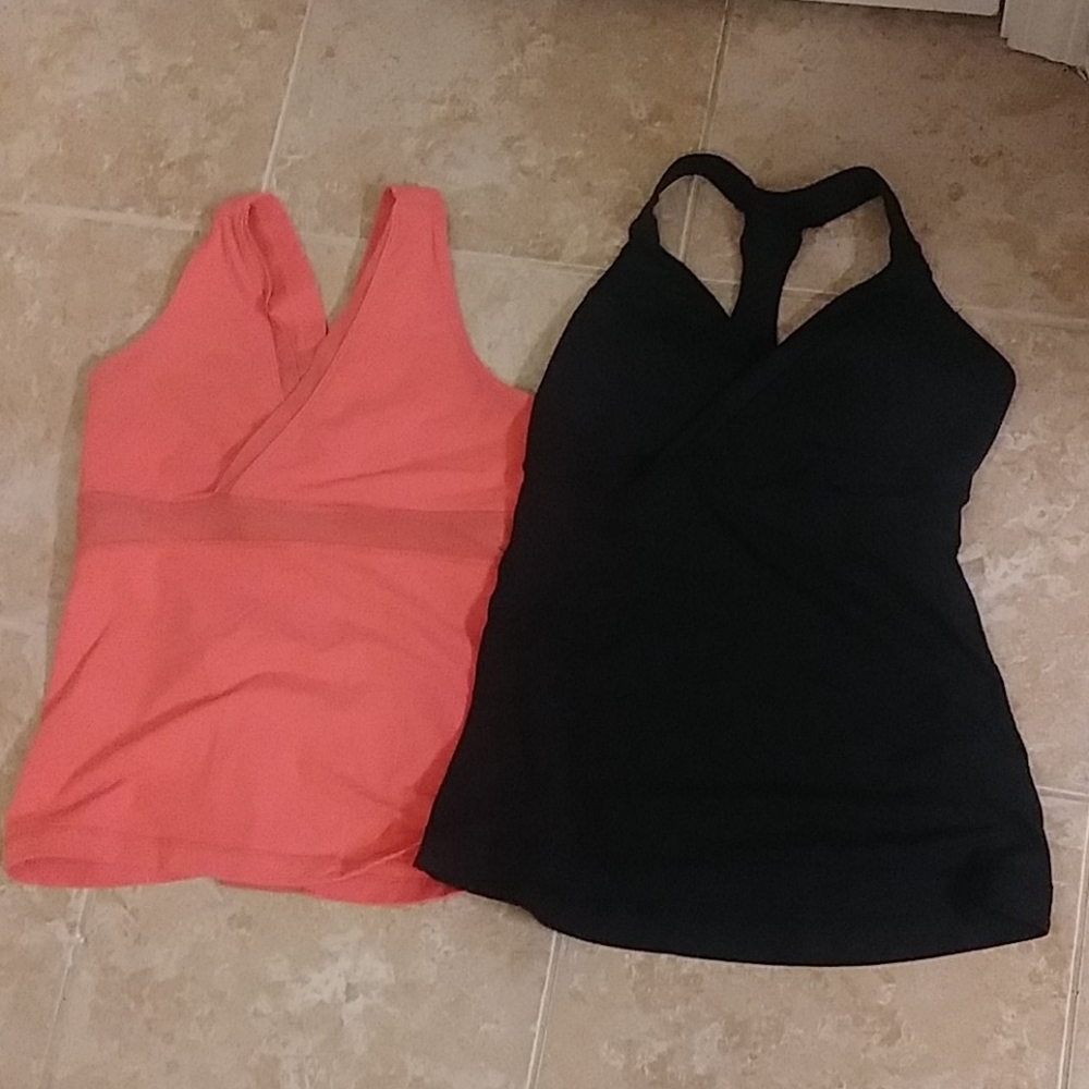 Lululemon Cross Racerback Tank Top Lot of 2